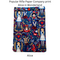 Kindle Paperwhite sleeve with snap to protect Kindle E-readers. Made with Alice in Wonderland print on a navy blue background with red snap.